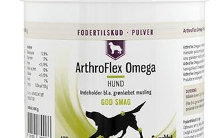 Broderskab boykot Calamity Arthroflex Omega hund (400 gr.) hos VetPlanet.dk → Pris 364 kr.
