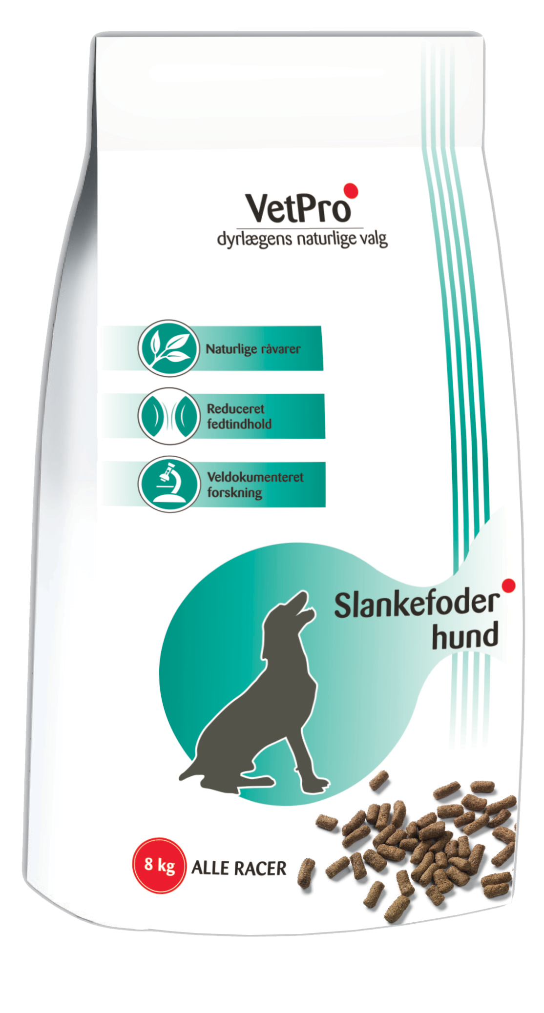 Køb VetPro Slankefoder Hund hos VetPlanet | Priser 359 kr.