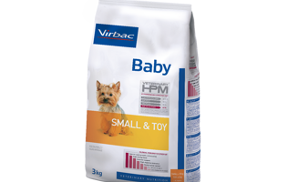 Problemer Overlevelse serie → Virbac HPM Baby Dog Small & Toy | Fås fra 259.00 kr.